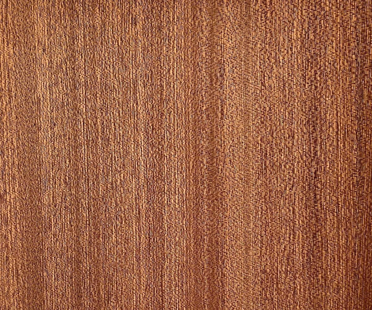 Sapele wood sample