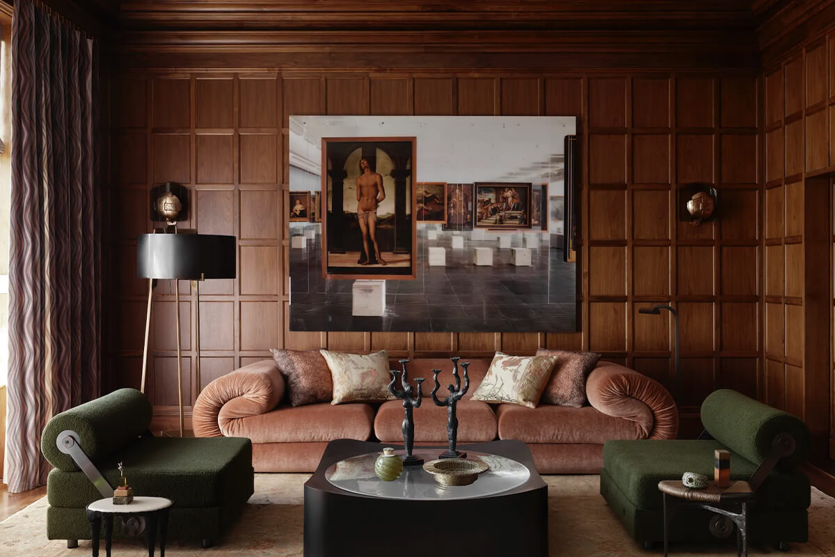 Color Pairings That Work​ for dark wood millwork