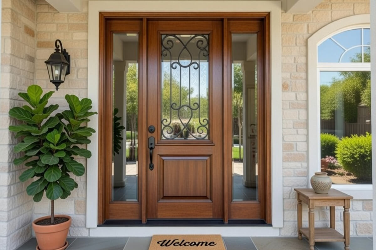 Western red cedar door scobis
