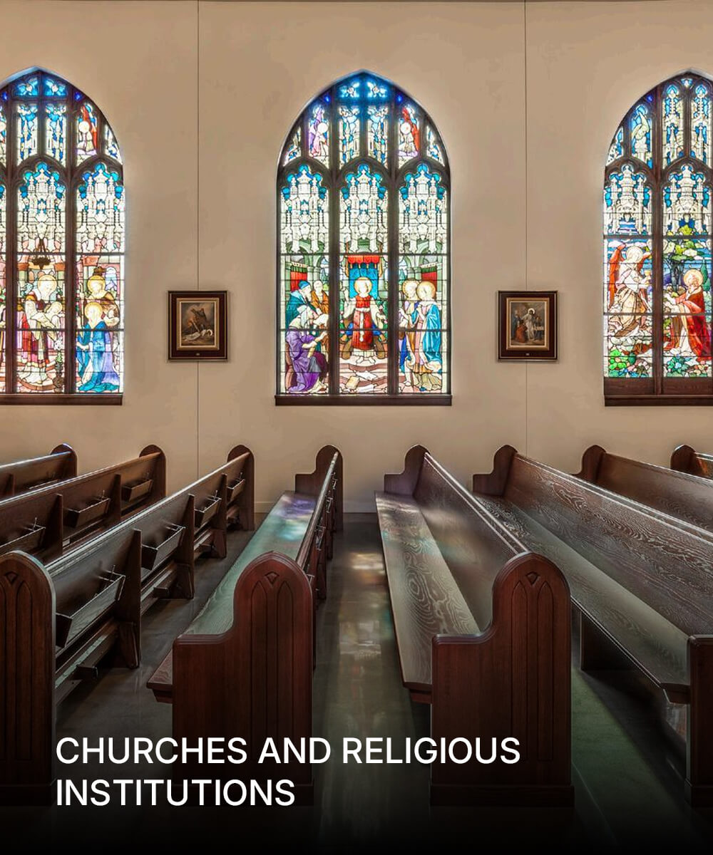 CHURCHES & RELIGIOUS INSTITUTIONS