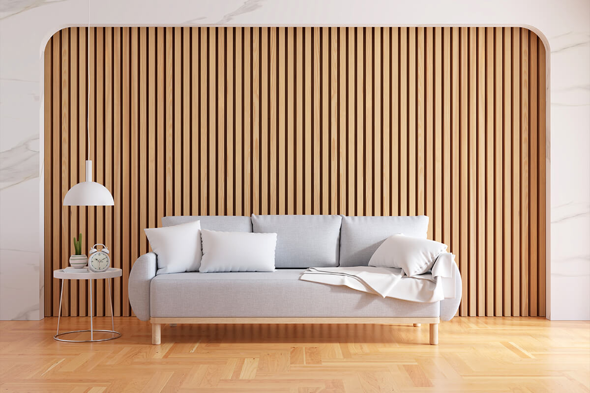 Wall panelling living room