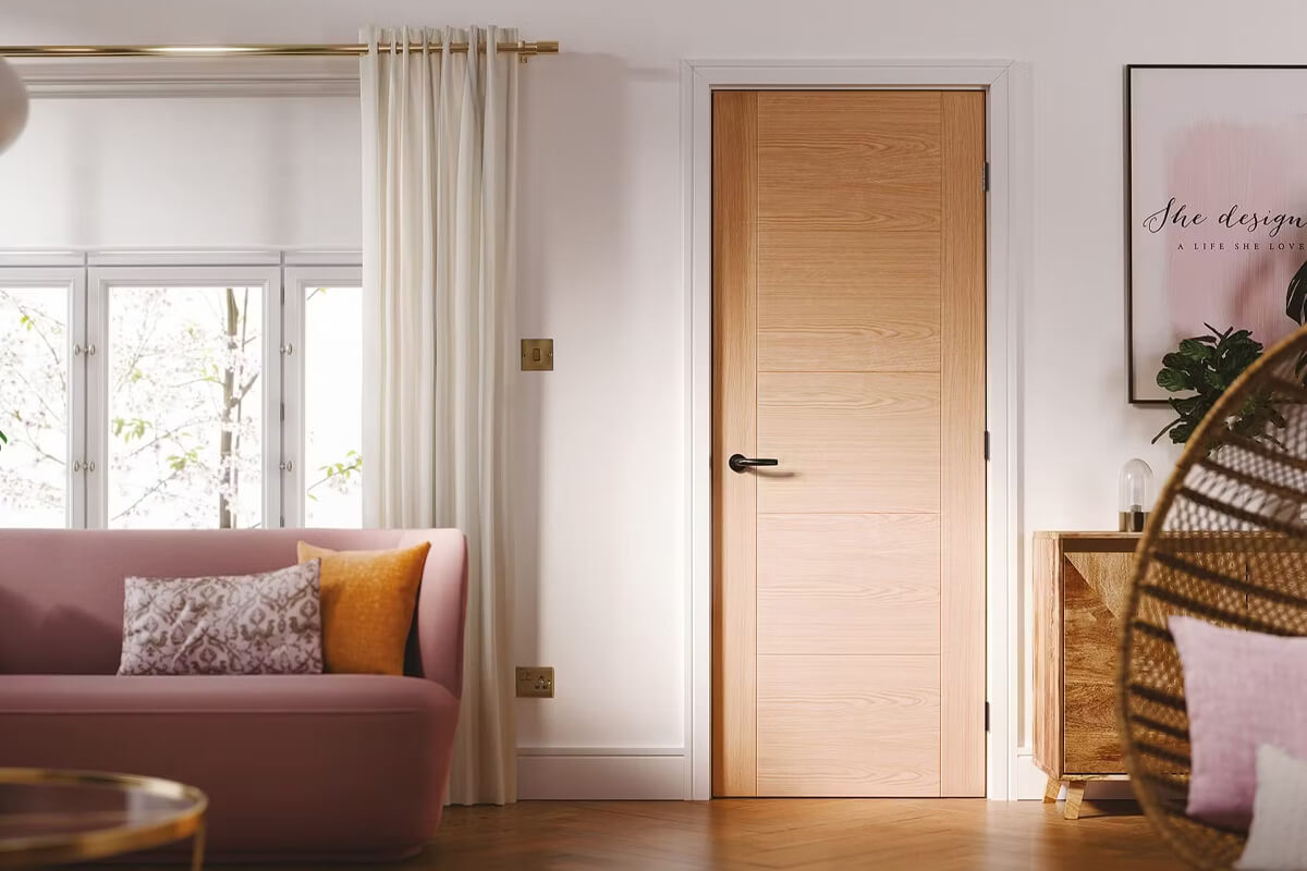 white oak internal door scobis