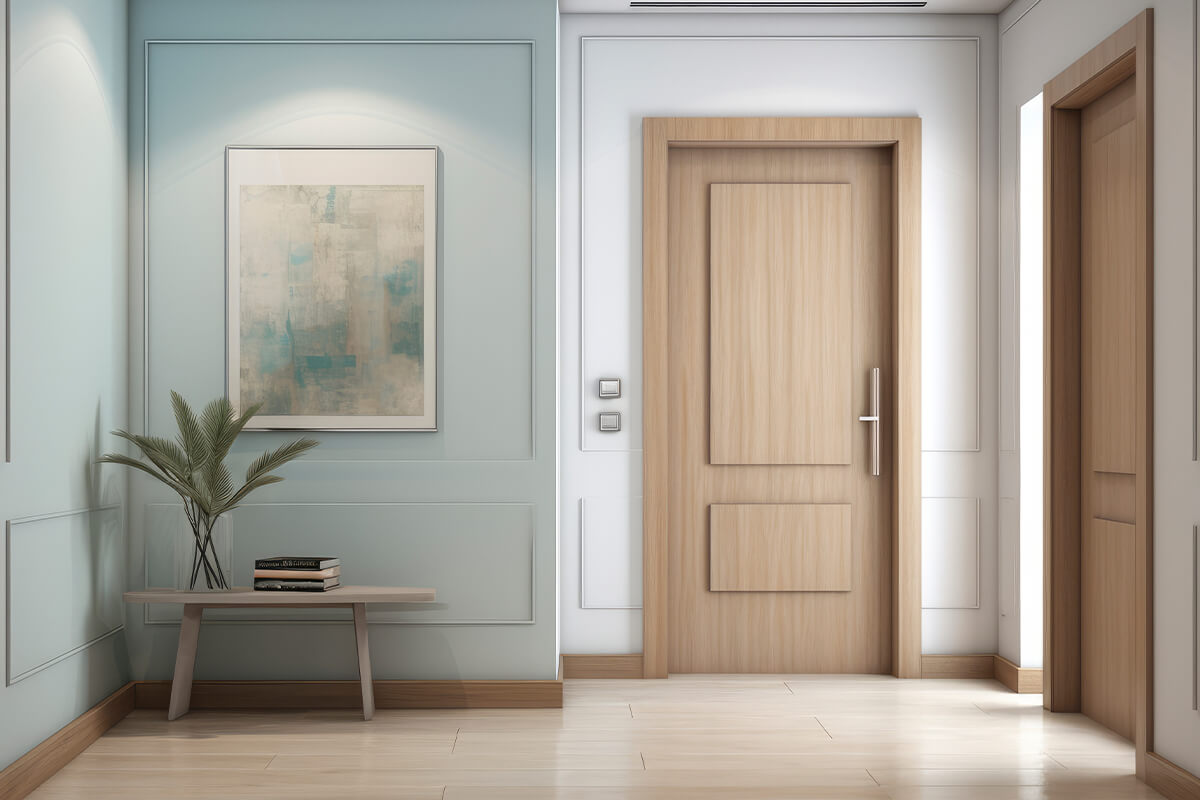 Avoid oak for painted interior doors​