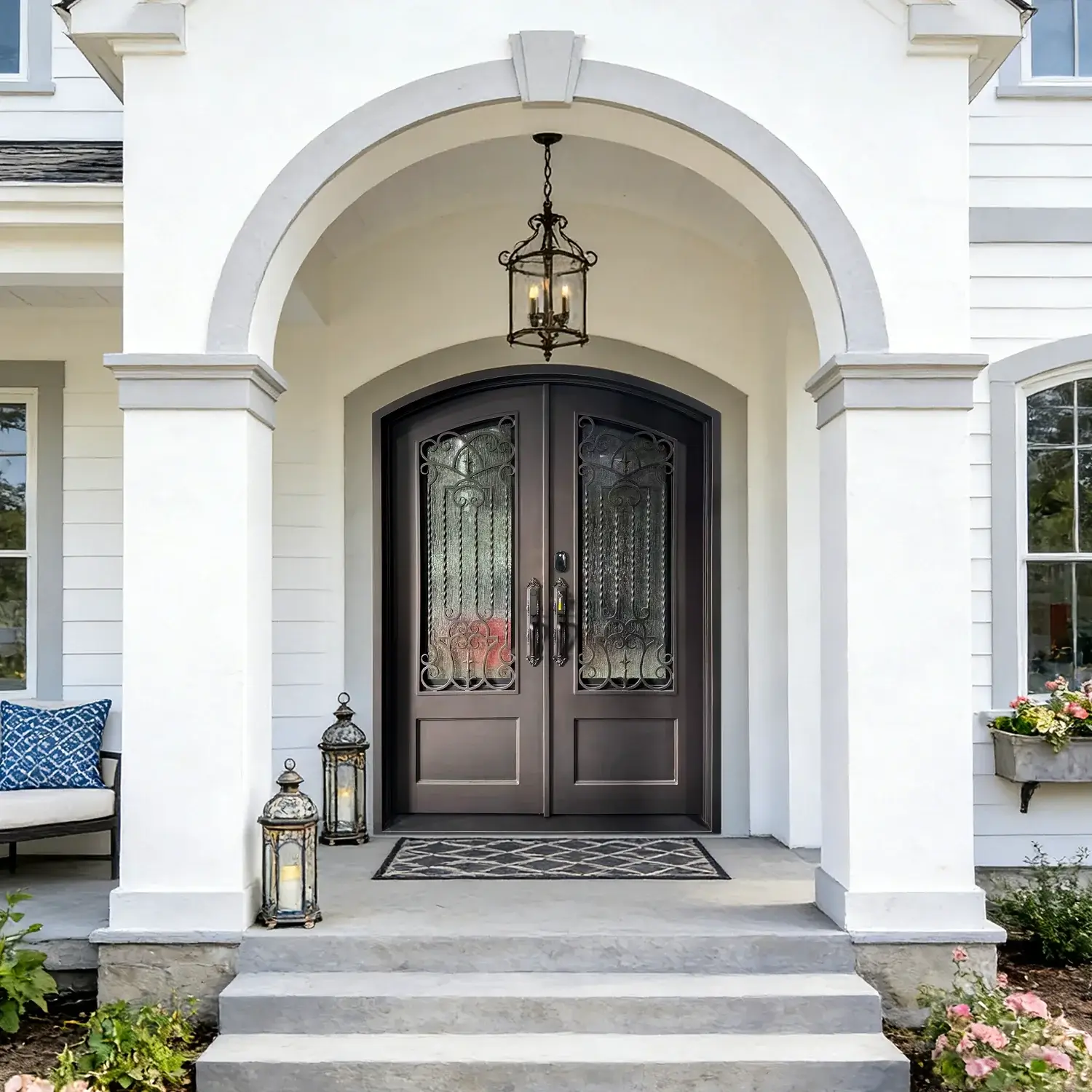 Arch-Top Double Entry Door by Scobis