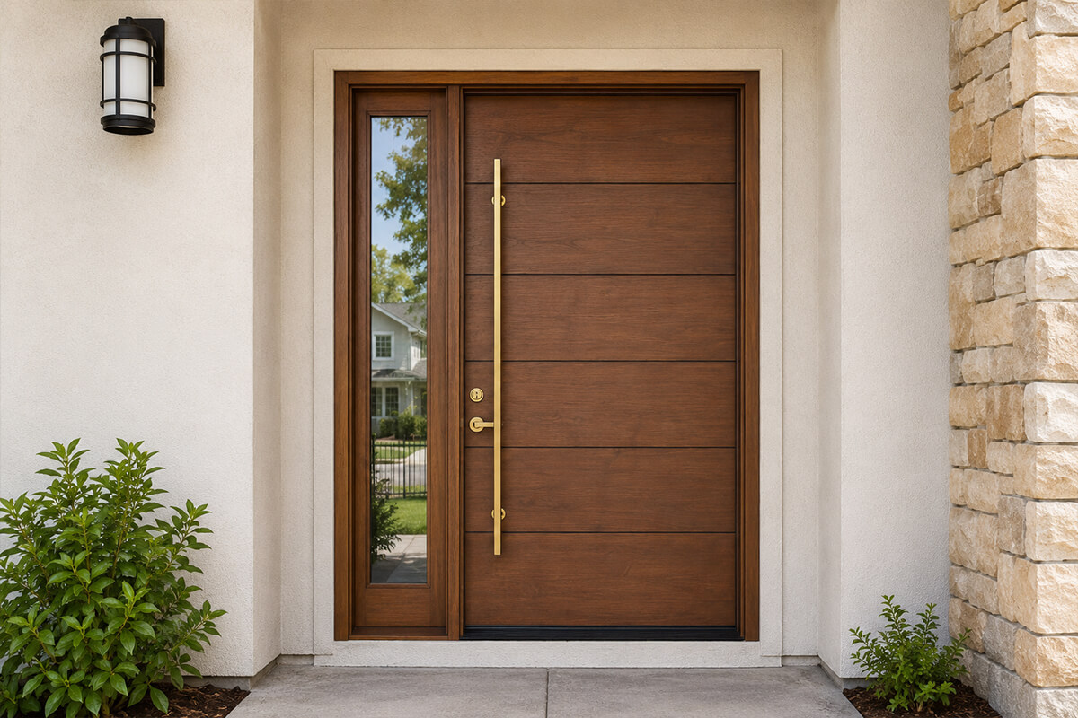 Modern Flush Door by Scobis