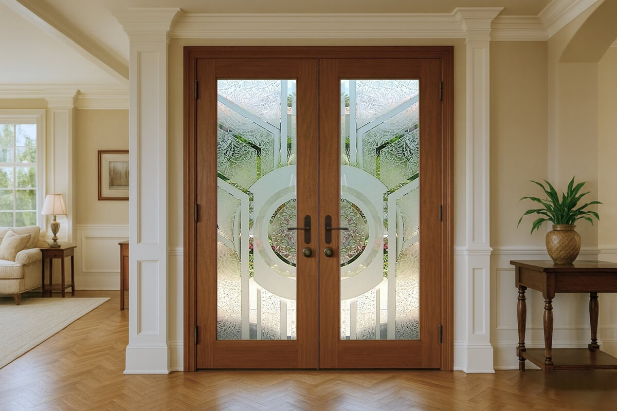 types of glass for front doors