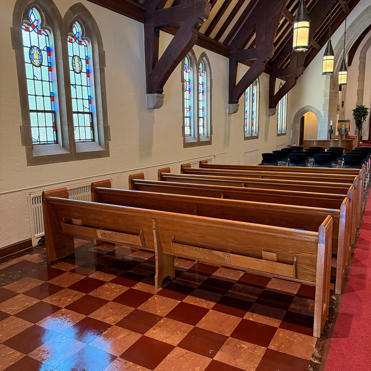 Church Pew Restoration from back by Scobis