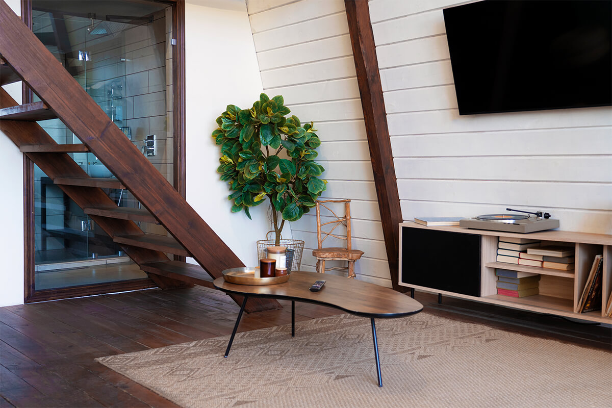 How to Balance Dark and Light Wood in a Living Room​